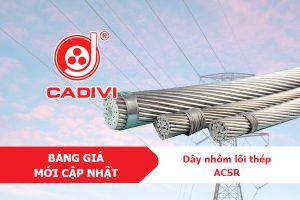 Bảng giá dây nhôm lõi thép ACSR (AC) CADIVI