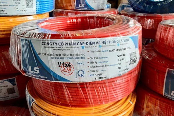 Dây điện dân dụng nhãn hiệu LS Vina